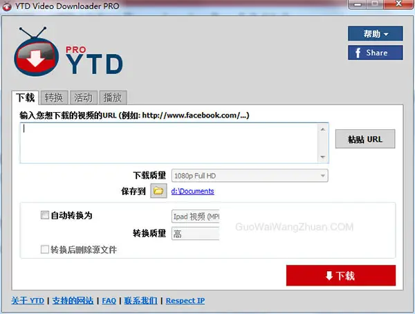 youtube视频下载神器 YTD Video Downloader Pro