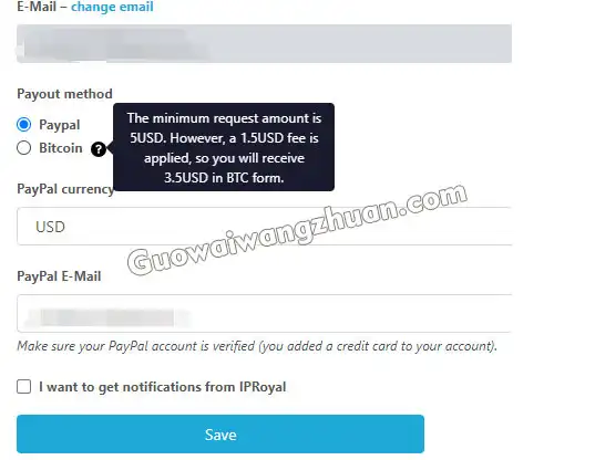 国外挂JI项目IPRoyal Pawn App共享网络宽带赚钱