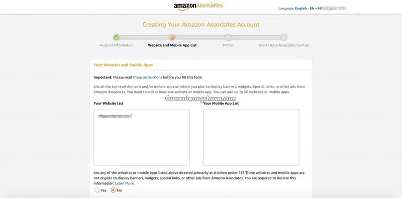 Amazon Affiliate账号注册步骤（图文详解）-国外网赚博客