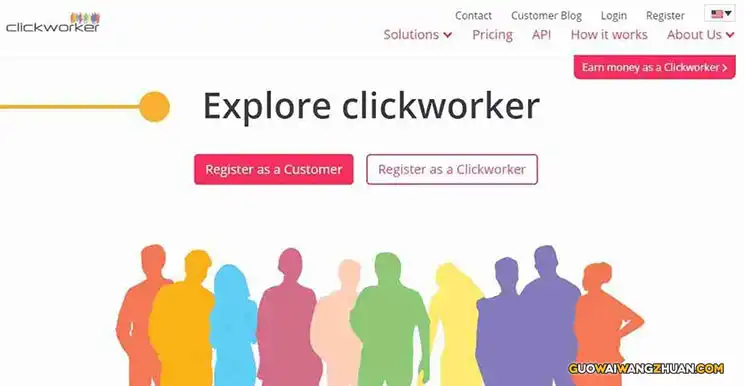 Clickworker App手机应用程式在网上赚钱