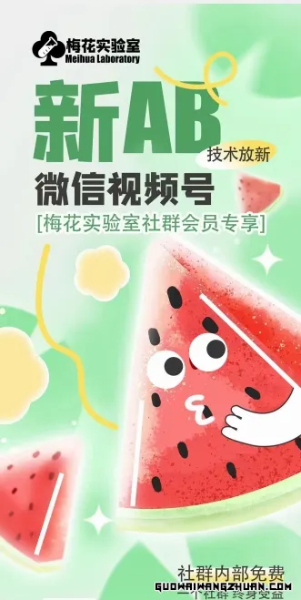 梅花实验窒微信视频号连怼玩法技巧起飞4.0，一键AB破解版