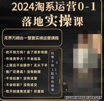 老肥电商·2024淘系运营从0-1落地实操课，无界万相台一整套实操运营课程