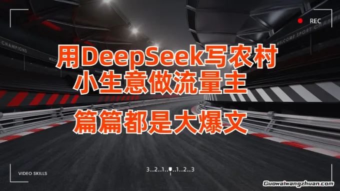 用DeepSeek写农村小生意做流量主，篇篇都是大爆文