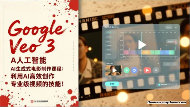 Google Veo3人工智能AI生成式电影制作课程：利用AI高能创作专业级视频的技能！