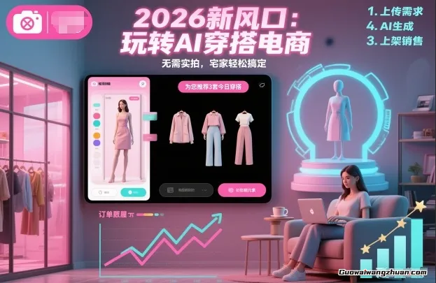 2026新风口：玩转AI穿搭电商，无需实拍，宅家轻松搞定