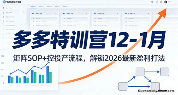 多多特训营12-1月：矩阵SOP+ 控投产流程，解锁2026最新盈利打法