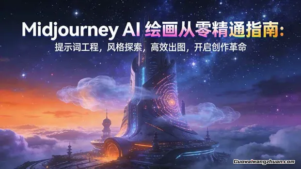 Midjourney AI绘画从零精通指南：提示词工程，风格探索，快速出图，开启创作灵感