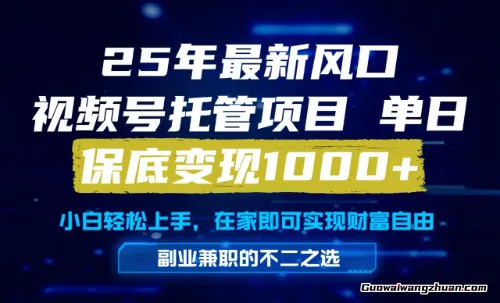 真正的懒人项目，妥妥的福利，先到先得，单日保底1k+【揭秘】
