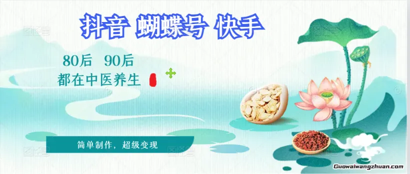 拆解！中医养生风格视频，爆款轻松制作，当日变现多张