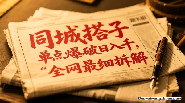 同城搭子群19.9单点爆破日入千，搭子组局月入万，全网最细拆解