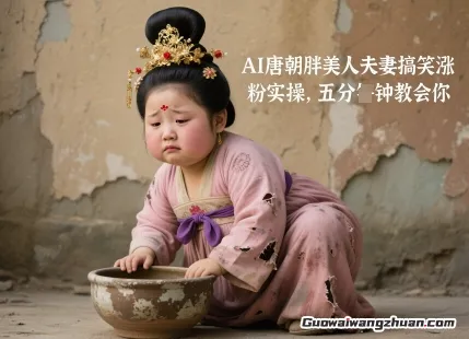 AI唐朝胖美人夫妻搞笑涨粉实操，五分钟教会你