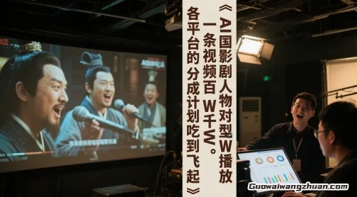 AI三国影视剧人物对口型唱歌玩法，一条视频百W千W播放，各平台的分成计划吃到飞起