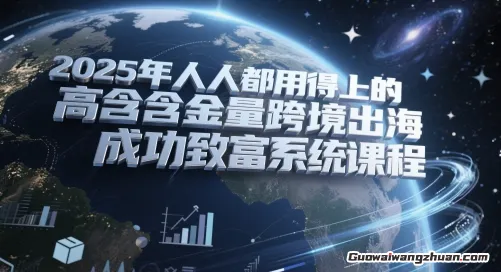 2025年人人都用得上的高含金量，跨境出海成功致富系统课程