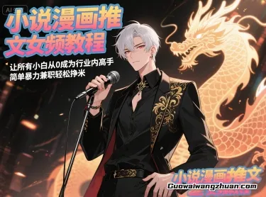小说漫画推文女频教程，让所有小白从0成为行业内高手，简单曝力兼职轻松挣米