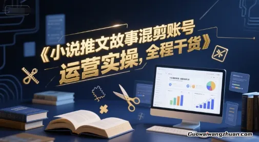 小说推文故事混剪账号运营实操，提升流量，全程干货