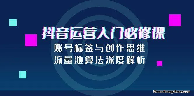 抖音运营入门必修课，账号标签与创作思维，流量池算法深度解析