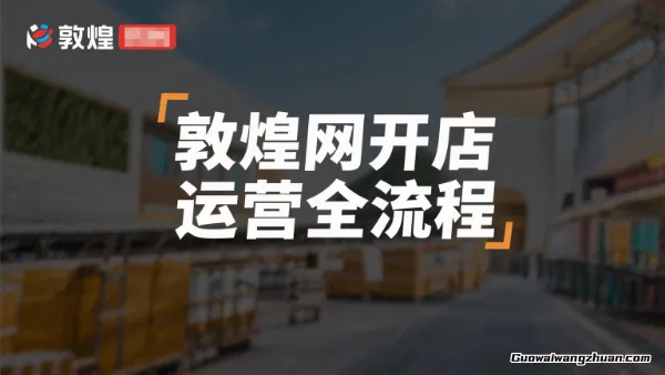敦煌网开店运营全流程：平台规则解析、店铺注册认证、卖家后台功能详解等