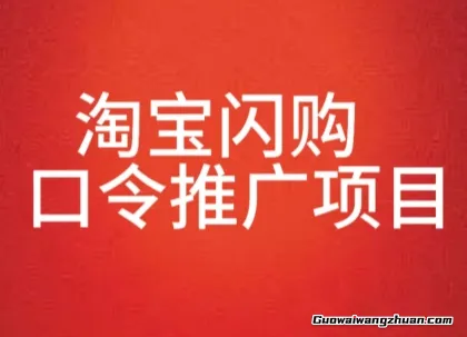 淘宝闪购口令推广项目，收益可观，一部手机，一个抖音号即可操作