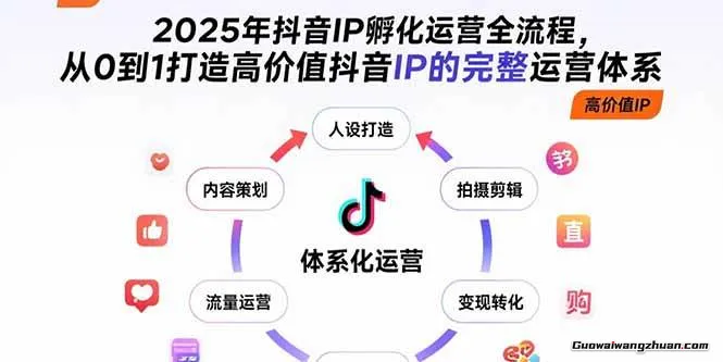 2025年抖音IP孵化运营全流程，从0到1打造高价值抖音IP的完整运营体系