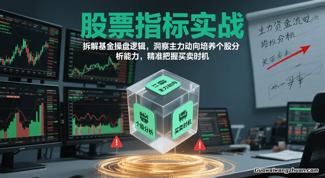 股票指标实战，基金操盘逻辑拆解，洞察主力动向培养个股分析能力把握买卖时机