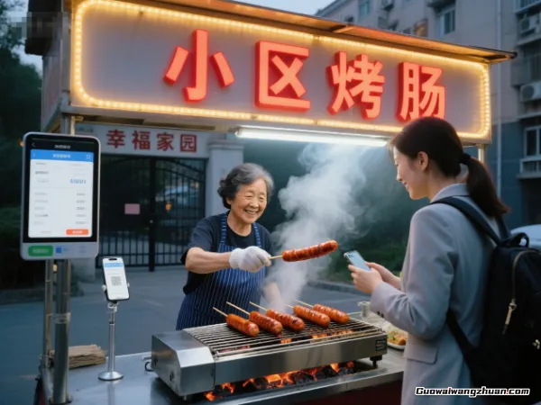普通人到底能干啥副业挣钱？看小区老张，一根烤肠杠杠滴！