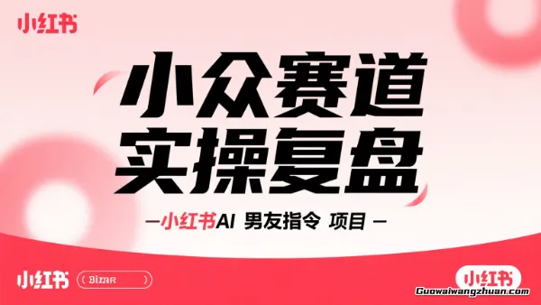 小众赛道实操复盘：小红书AI男友指令项目，全程漏号拆解