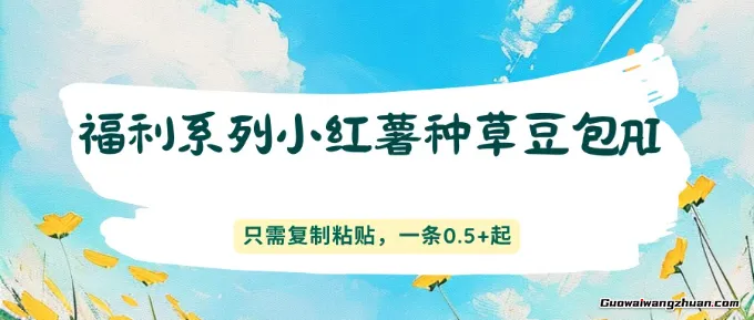 福利系列小红薯种草豆包AI、只需复制粘贴，一条0.5+起
