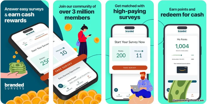国外调查平台Branded Surveys评测：我在3小时内赚了多少钱