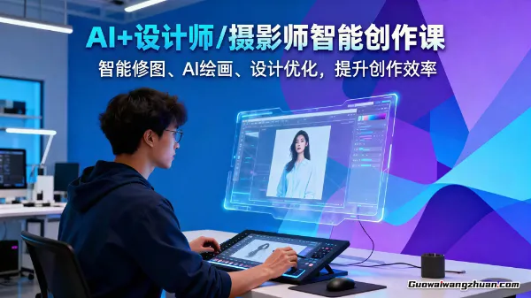 AI+设计师/摄影师智能创作课:智能修图、AI绘画、设计优化,提升创作效率