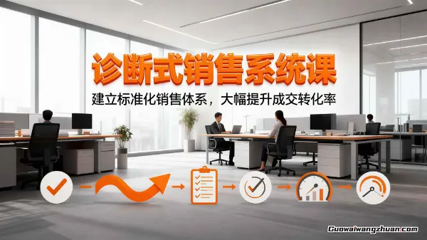 诊断式销售系统课,建立标准化销售体系,大幅提升成交转化率