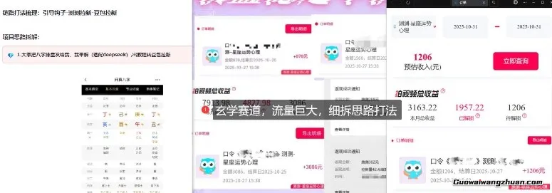 莬费占星项目拆解,测测拉新玄学赛道,蓝海开局,群体流量大,入局同行少