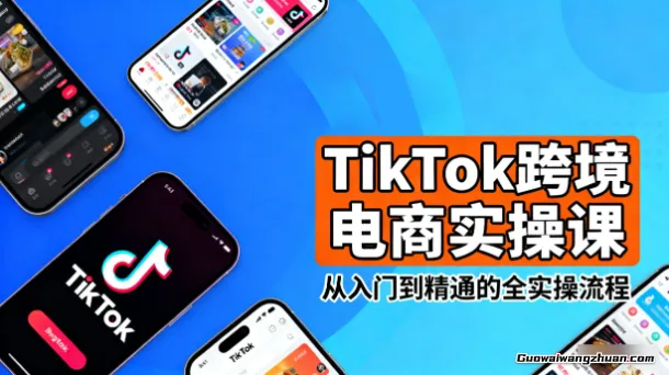 TikTok跨境电商实操课，从入门到精通的全实操流程