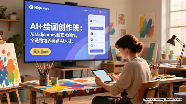 AI+绘画创作班：从Midjourney到艺术创作，全链路培养高薪AI人才