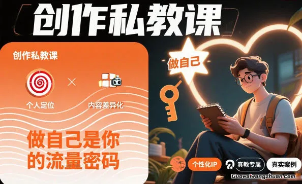 创作私教课，做自己是你的流量密码，吸引精准客户为你而来