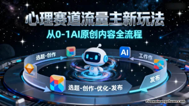 心理赛道流量主新玩法，从0-1AI原创内容全流程