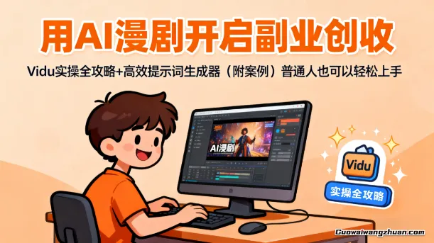 用AI漫剧开启副业创收：Vidu实操全攻略+高效提示词生成器（附案例）普通人也可以轻松上手