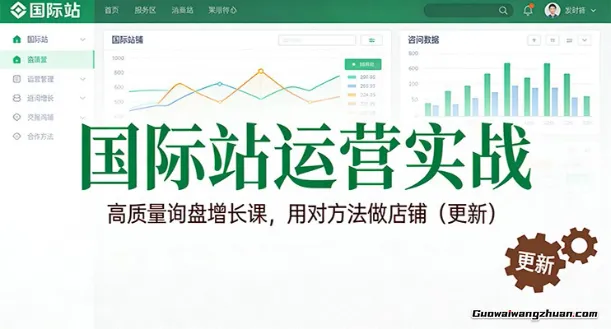 国际站运营实战，高质量询盘增长课，用对方法做店铺