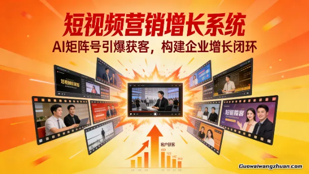短视频营销增长系统：AI矩阵号引爆获客，构建企业增长闭环
