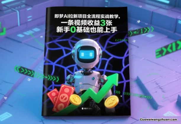 即梦AI拉新项目全流程实战教学，一条视频收益3张，新手0基础也能上手