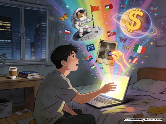 用蹩脚英语在海外网站上接活，赚的不是美金，是另一个世界的入场券