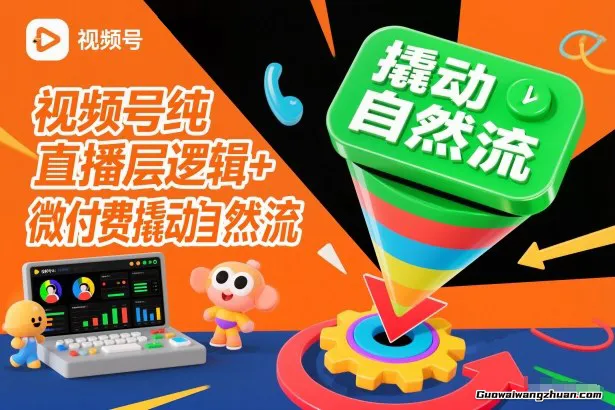视频号纯直播底层逻辑+微付费撬动自然流，自媒体直播人必备
