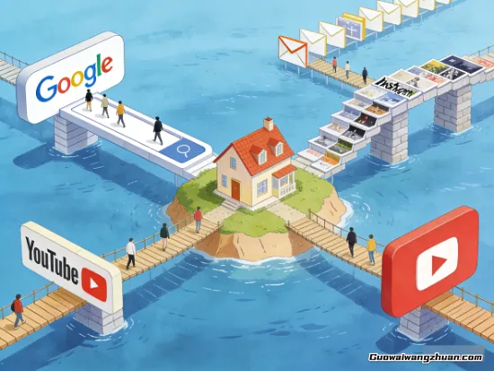 独立站做得再漂亮也是座空城，怎么才能把人引进来？