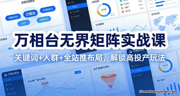 万相台无界矩阵实战课：关键词+人群+全站推布局，解锁高投产玩法