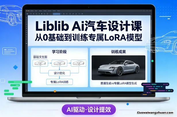 Liblib Ai汽车设计课，从0基础文生图，到教你训练专属设计和风格LoRA模型