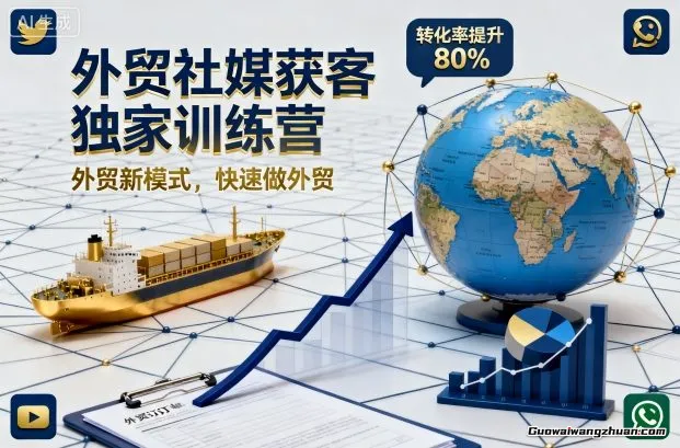 外贸社媒获客破局课，火速获客、提升成交，实现外贸降维打击