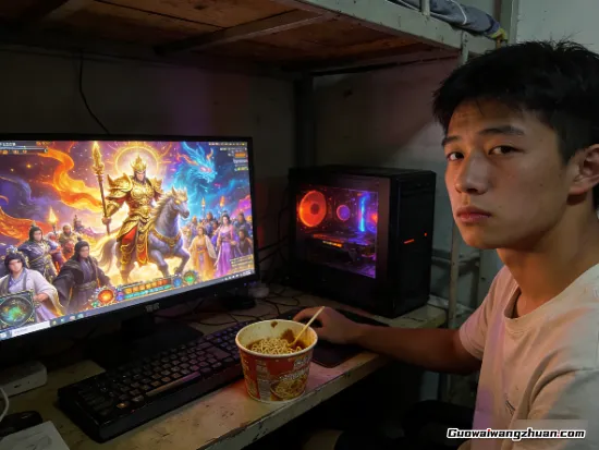 他把一个中年人捧成网游里的国王，最后只为换一张新显卡