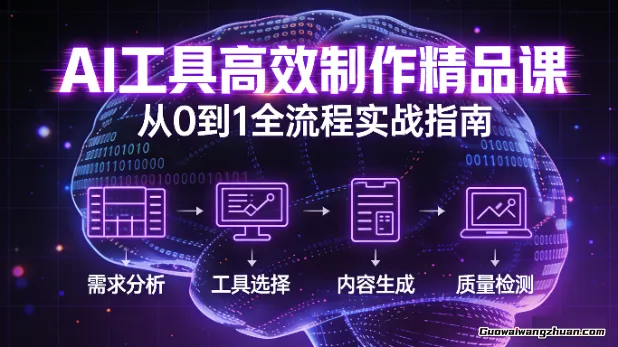 AI工具高效制作精品课，从0到1全流程实战指南