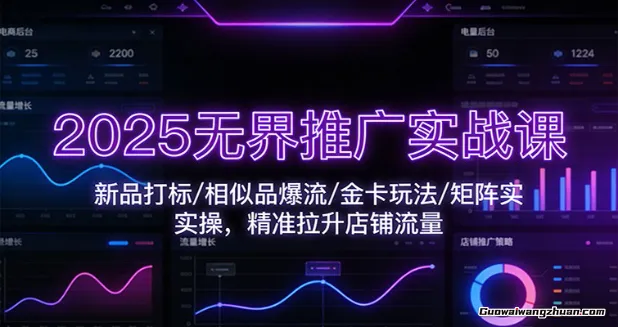 2025无界推广实战课：新品打标/相似品爆流/金卡玩法/矩阵实操，精准拉升店铺流量