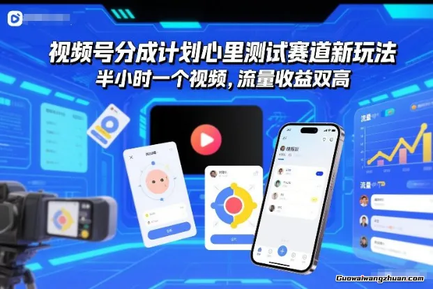 视频号分成计划心里测试赛道新玩法，半小时一个视频，流量收益双高