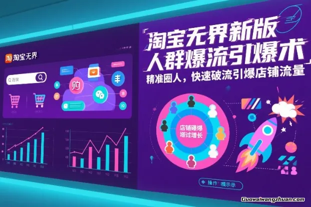 淘宝无界新版人群爆流引爆术，精准圈人，快速破流引爆店铺流量